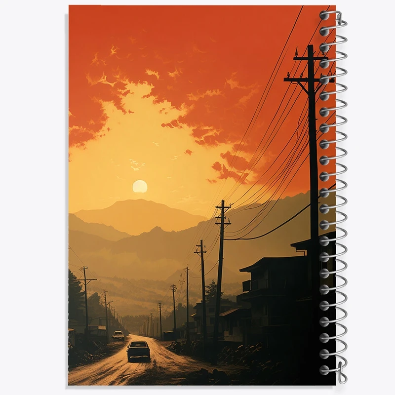 دفتر نت موسیقی 50 برگ خندالو مدل غروب کد F490