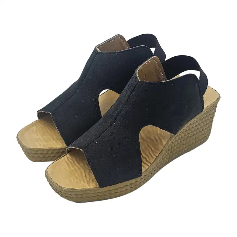 صندل زنانه سیی مدل کشی لژدار کد 2115