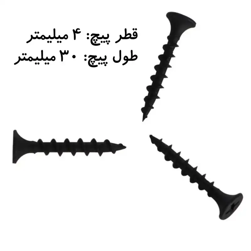 پیچ ام دی اف مدل 4 در 30 بسته 100 عددی