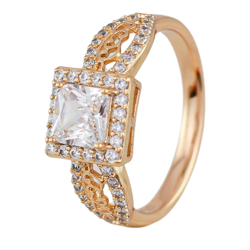 انگشتر زنانه ژوپینگ مدل تک نگین کد bb578