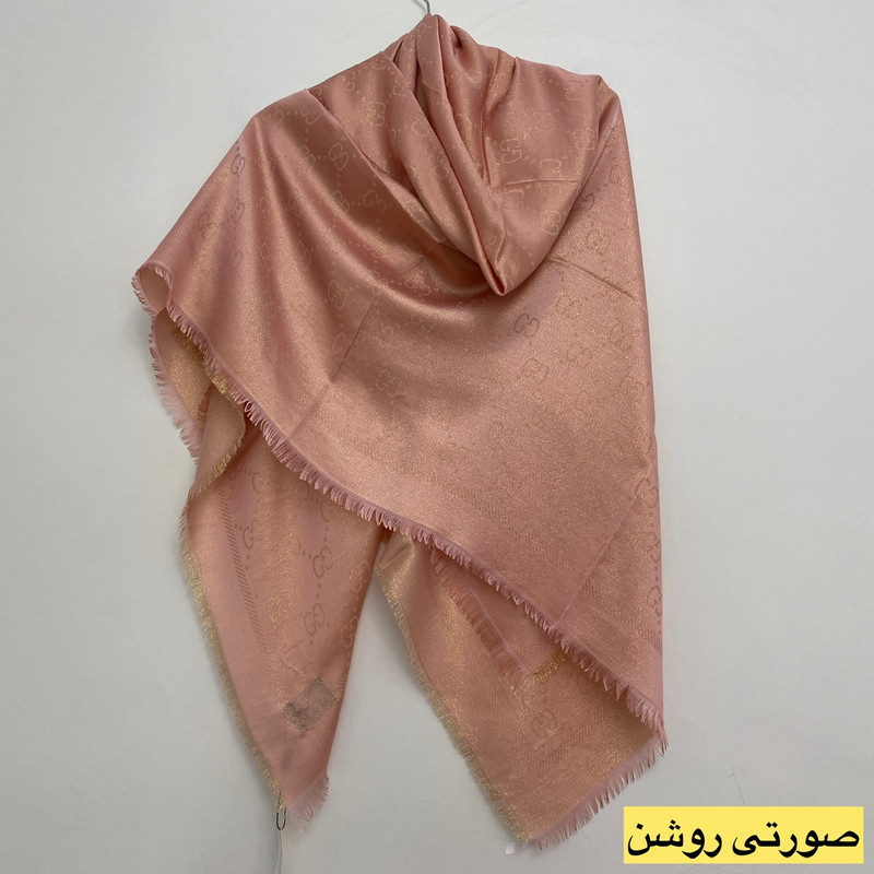 روسری زنانه مدل نخی ژاکارد لمه دار وارداتی اعلاء