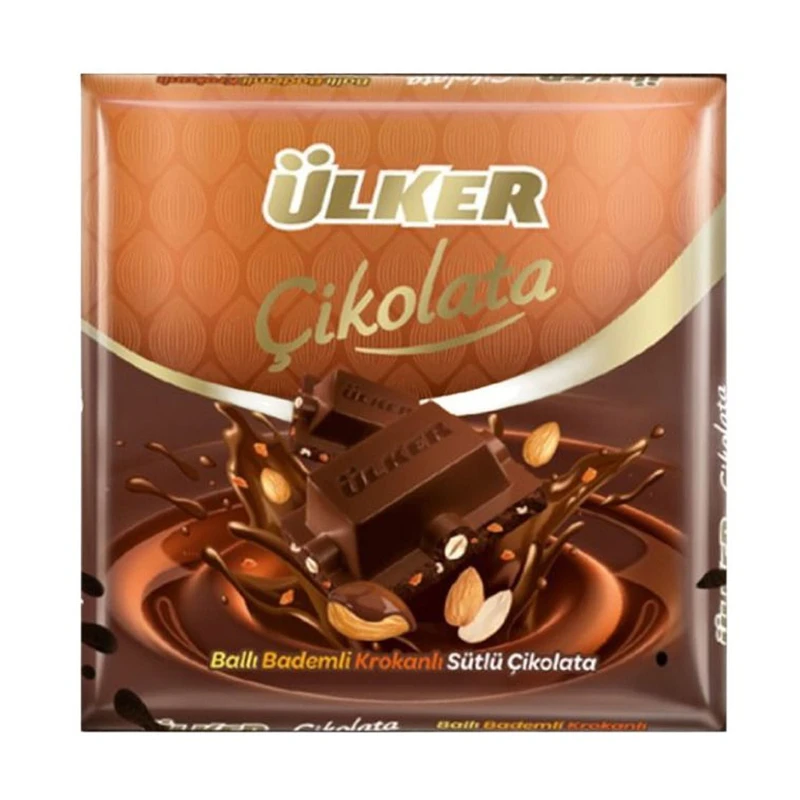 شکلات با مغز بادام و عسل اولکر - 60 گرم 