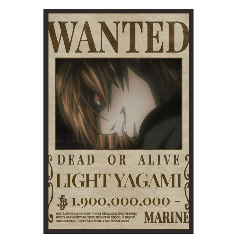 پوستر مدل تحت تعقیب لایت یاگامی light yagami طرح انیمه Death note کد 375
