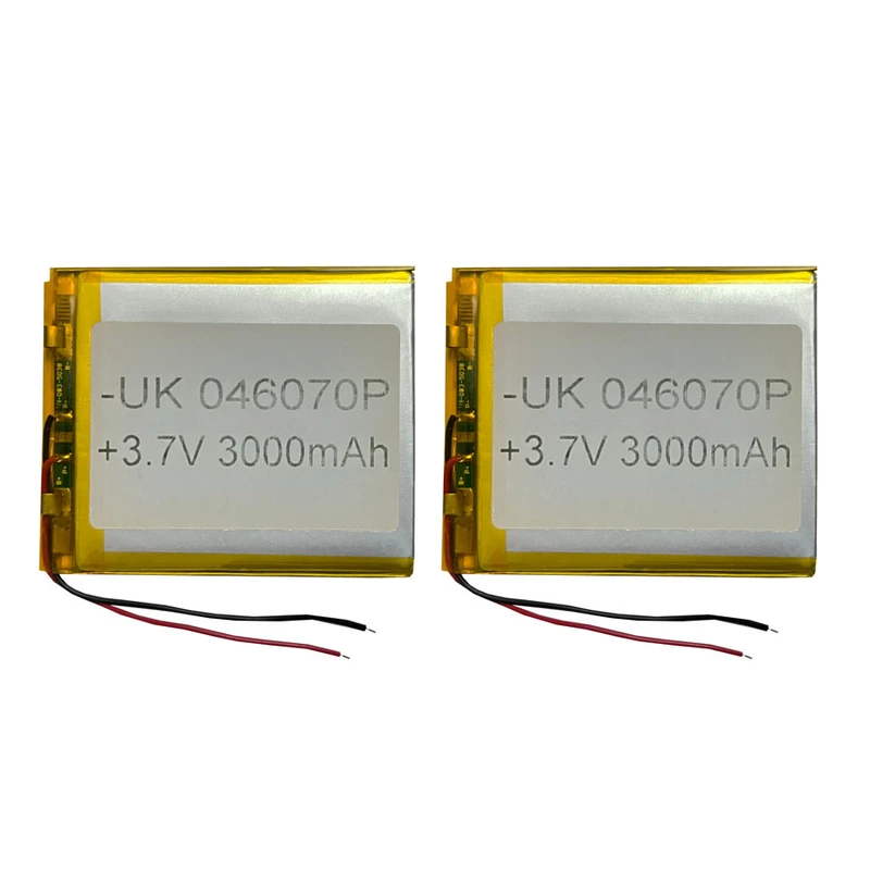 باتری لیتیومی کد 046070 ظرفیت 3000 میلی آمپر ساعت بسته دو عددی باتری لیتیومی کد 046070 ظرفیت 3000 میلی آمپر ساعت بسته دو عددی
