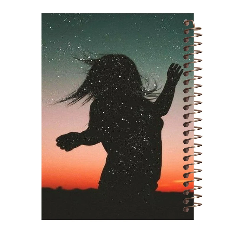 دفتر مشق 100 برگ طرح کهکشان مدل دخترانه کد H270