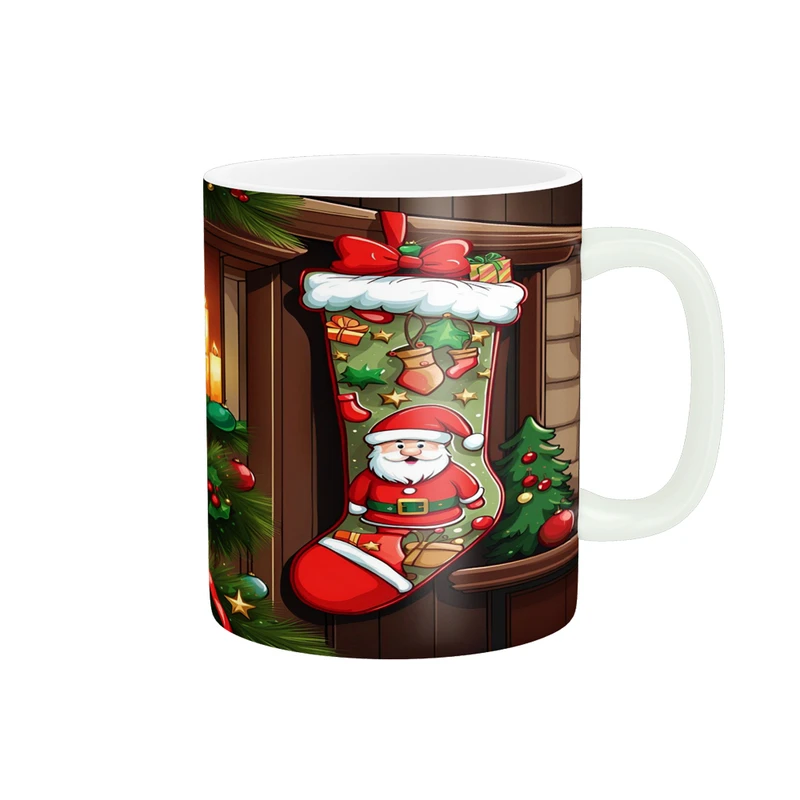 ماگ پادآفرین مدل کریسمس طرح بابانوئل کد p1850