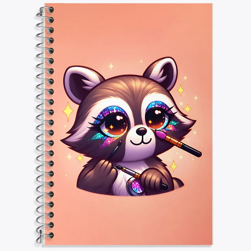 دفتر لغت 50 برگ خندالو طرح راکون بامزه کد F8425