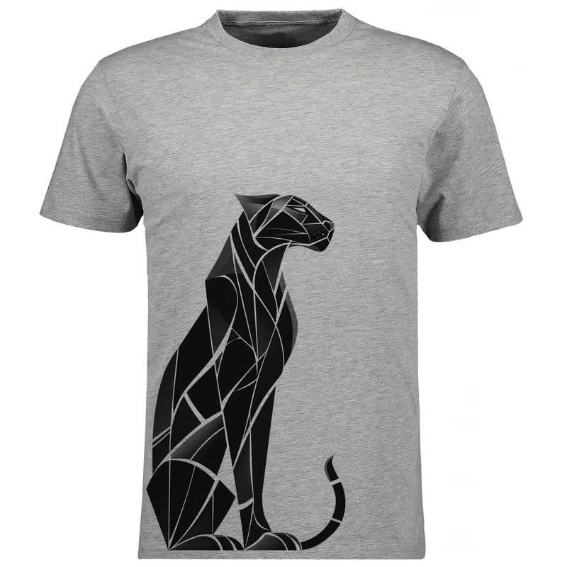 تی شرت آستین کوتاه مردانه مدل ببر V133