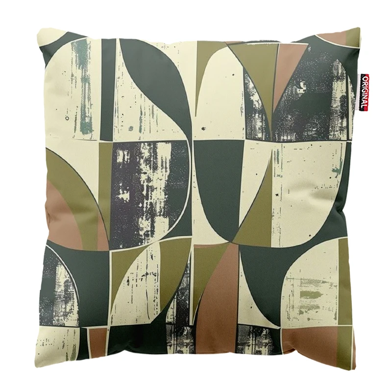 کوسن پاد آفرین مدل مینیمال طرح گل و برگ کد PK303248 سایز 30*30 سانتی متر