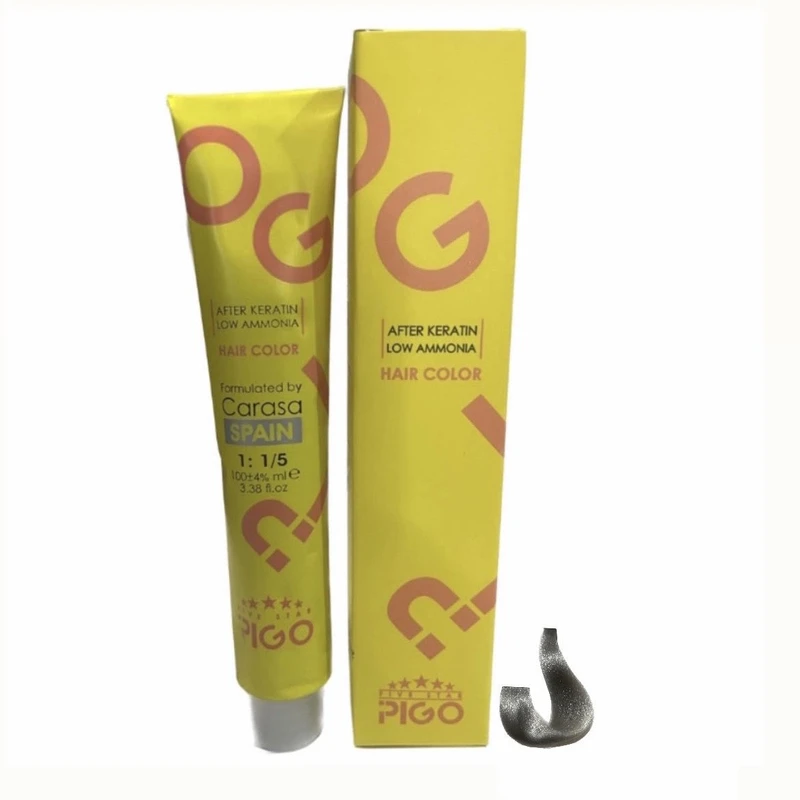 رنگ مو پیگو شماره 11-10  حجم 100 میلی لیتر رنگ بلوند دودی پلاتینه قوی