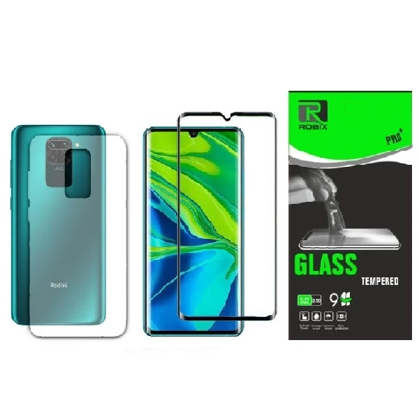 محافظ صفحه نمایش وپشت گوشی روبیکس مدل FL-Note 9مناسب برای گوشی موبایل شیائومی Redmi Note 9