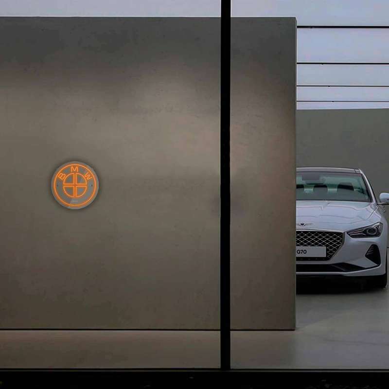 چراغ دیواری نئون دیزاین طرح Bmw_ORG