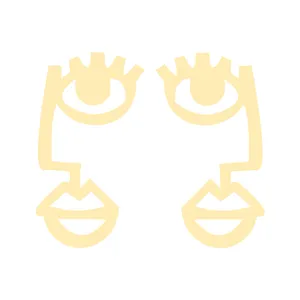 گوشواره طلا 18 عیار زنانه کرابو طرح صورتک مدل Kr5194