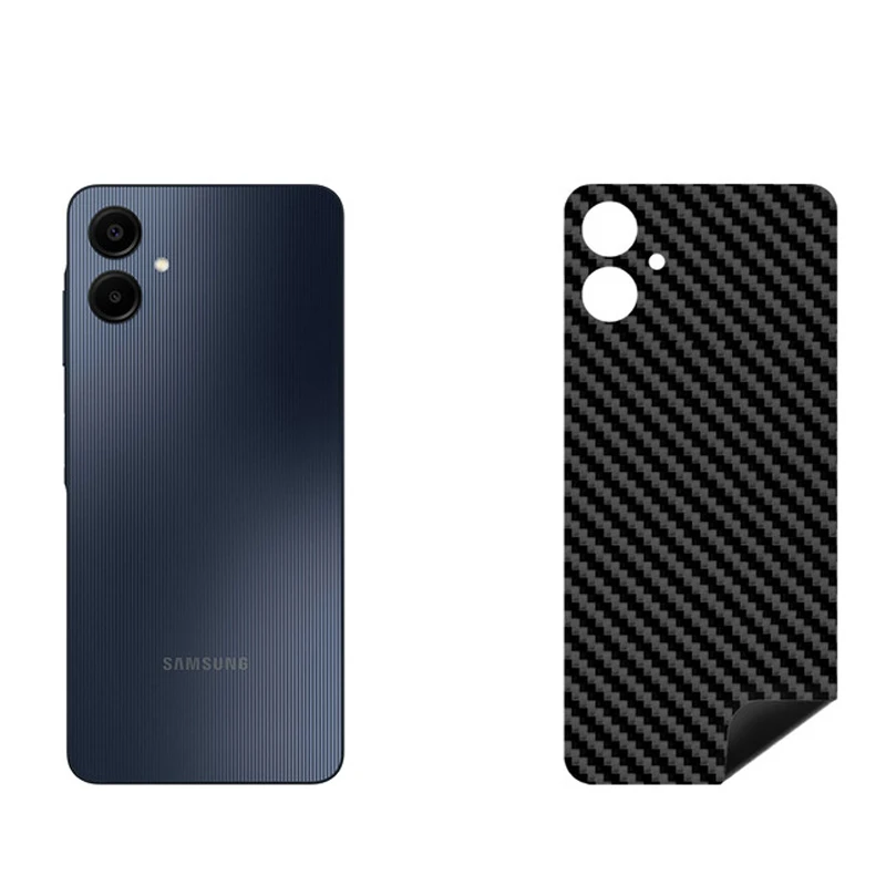 برچسب پوششی بستور طرح کربن مدل BT-Fiber طرح فیبر کربن مناسب برای گوشی موبایل سامسونگ Galaxy A06 5G