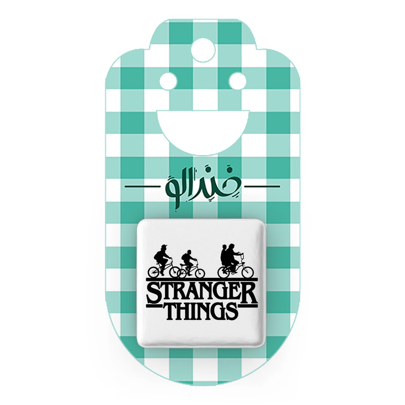 مگنت خندالو طرح سریال استرنجر تینگز Stranger Things  مدل مربعی کد 19345