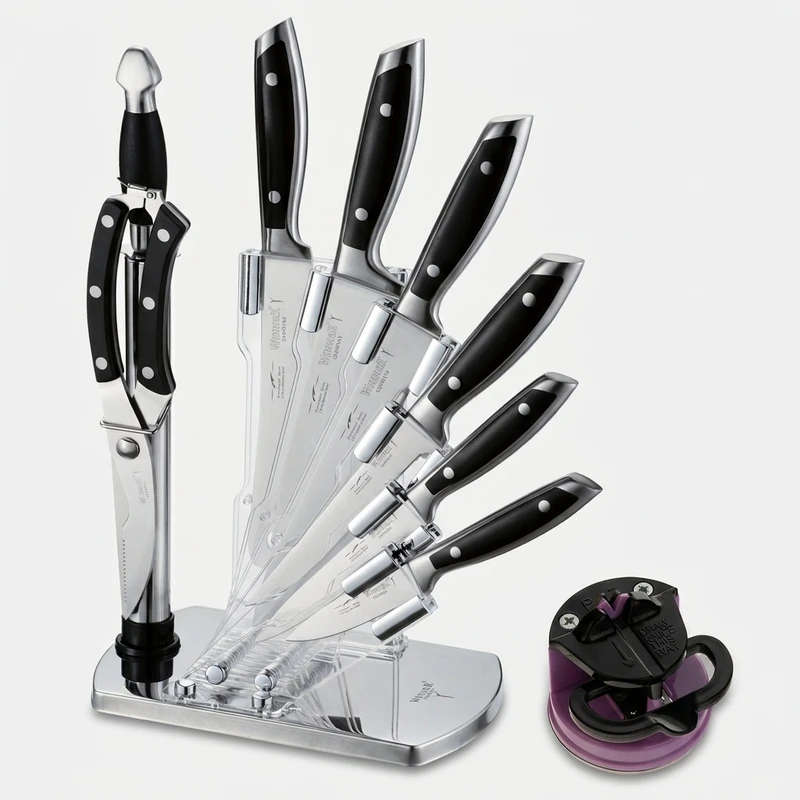 سرویس چاقو آشپزخانه 10 پارچه وینر کد W7335PU به همراه چاقو تیزکن