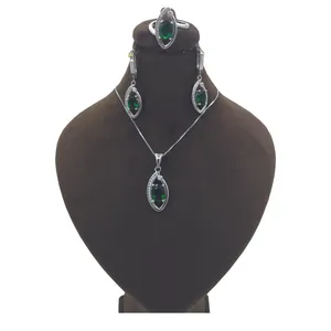 نیم ست نقره زنانه کد 0135