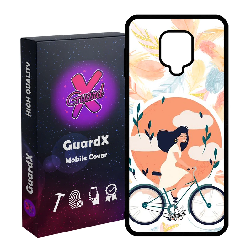 کاور گارد ایکس طرح Girl مدل Glass10340 مناسب برای گوشی موبایل شیائومی Redmi Note 9S / Note 9 Pro / Note 9 Pro Max