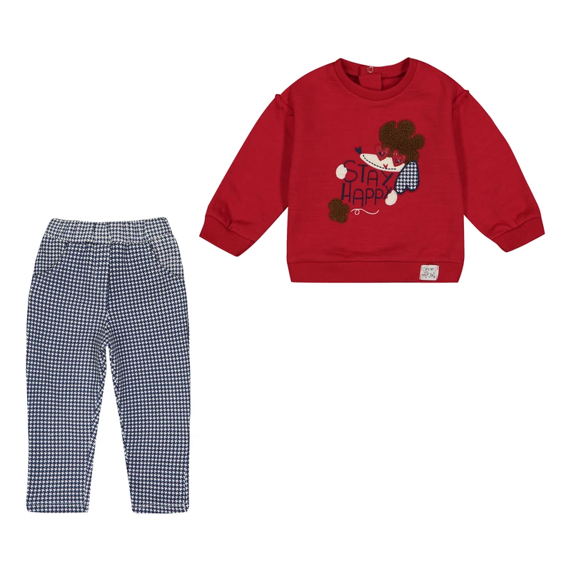 ست سویشرت و شلوار نوزادی ایندیگو مدل 23133