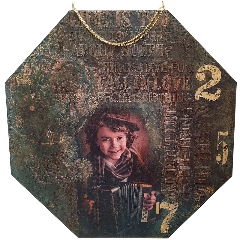 تابلو شاسی مدل پسرک نوازنده کد VB14019