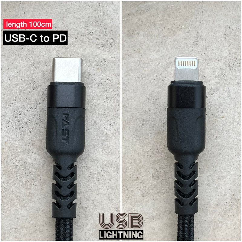 کابل تبدیل USB-Cبه لایتنینگ توربو مدل iphone-13 به طول یک متر