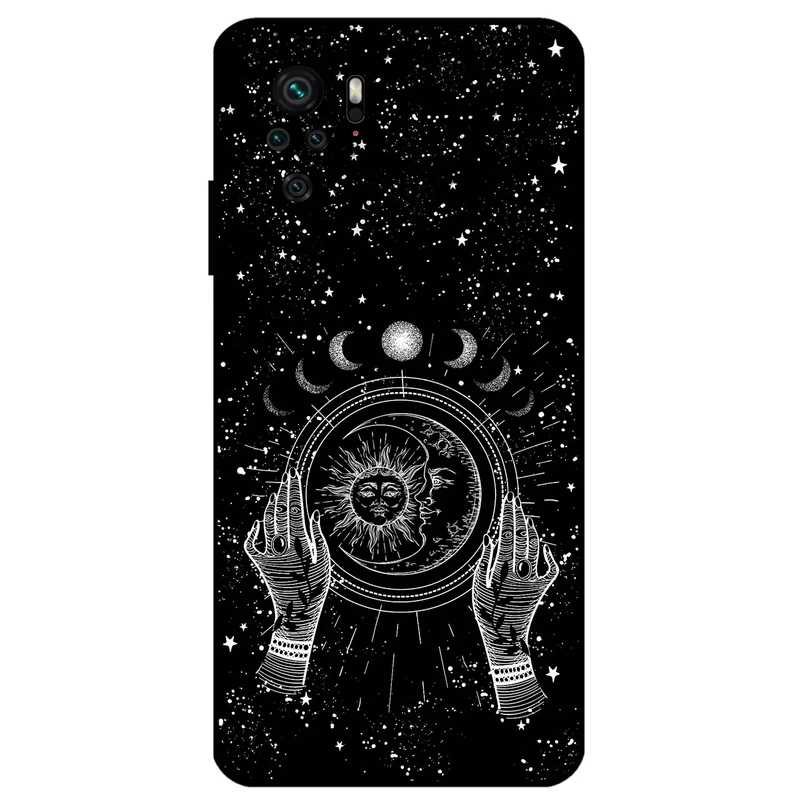 کاور مگافون طرح ماه و خورشید مدل 1892 مناسب برای گوشی موبایل شیائومی Redmi Note 10 4G / 10S 4G 