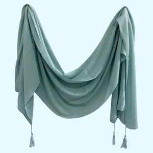 شال زنانه مدل جناقی نخی پلیسه کد 0047