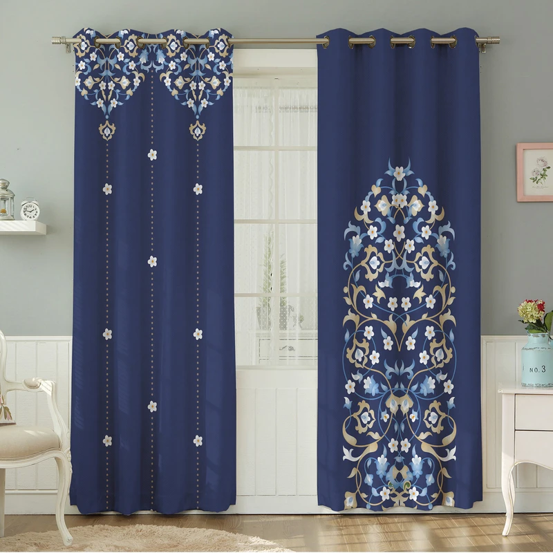 پرده نیروانا طرح مدرن  مدل هازان کد 9077 سایز 140×280 سانتی متر