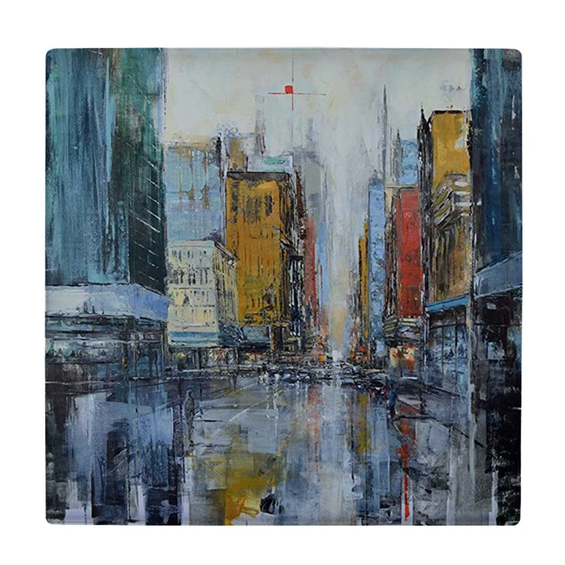 زیر لیوانی  طرح نقاشی آبستره شهر کد    5989818_4917