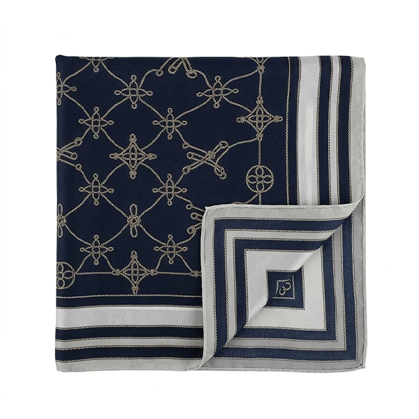 مینی اسکارف ساتن ابریشم زنانه مدل 02009 با طول و عرض 70*70 سانتی‌متر