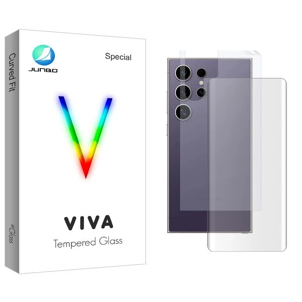 محافظ صفحه نمایش جانبو مدل Viva UV مناسب برای گوشی موبایل سامسونگ Galaxy S24 Ultra  به همراه محافظ پشت گوشی