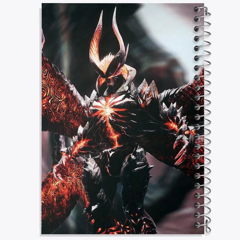 دفتر شطرنجی 50 برگ خندالو طرح بازی دویل می کرای Devil May Cry کد 30210