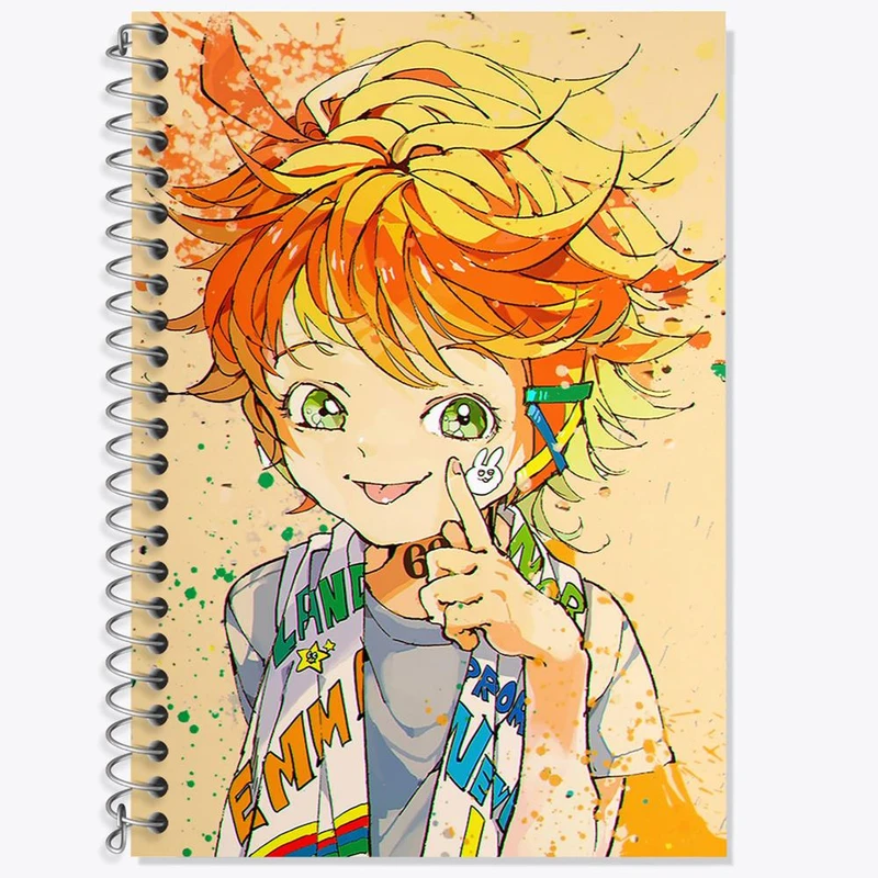 دفتر زبان 50 برگ خندالو مدل دو خط طرح اما انیمه ناکجاآباد موعود کد 12736