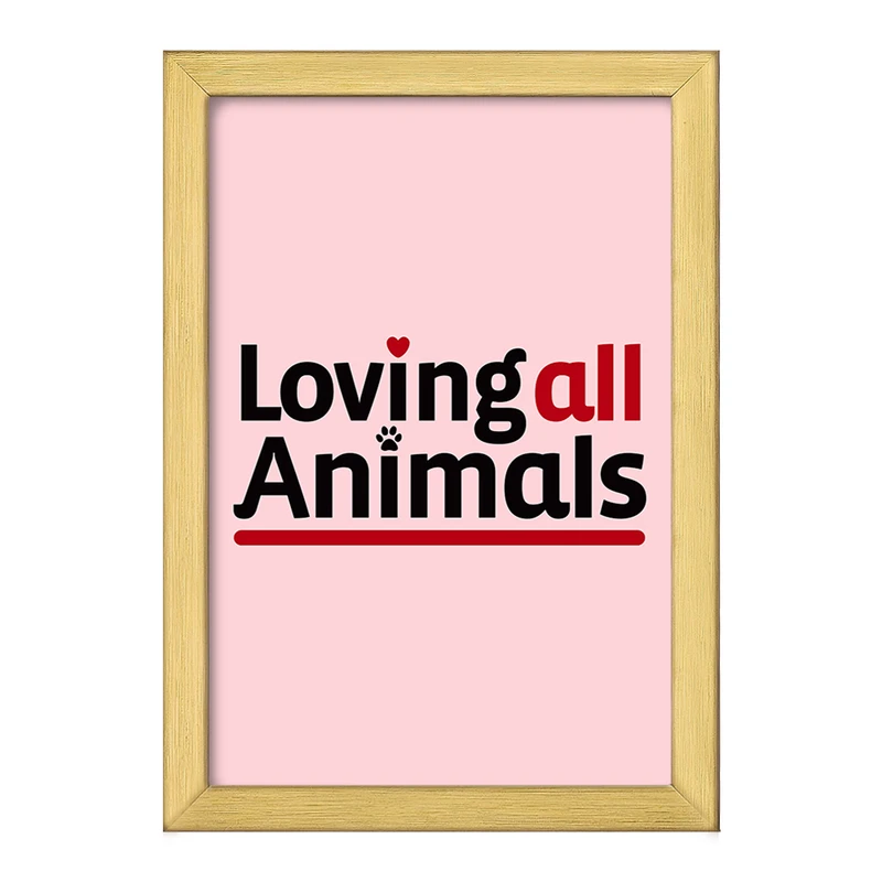 تابلو خندالو طرح حمایت از حیوانات کد 27374