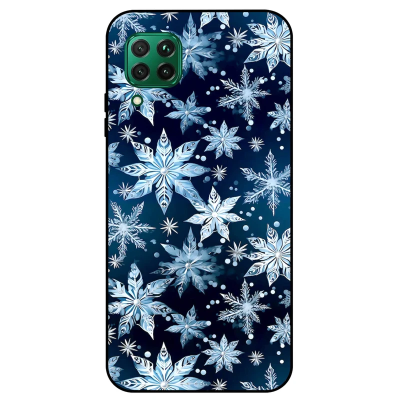 کاور مگافون طرح برف مدل 2824 مناسب برای گوشی موبایل هوآوی P40 Lite / Nova 7i / Nova 6SE 