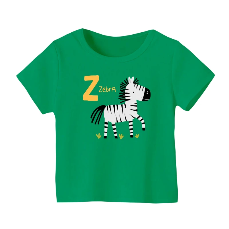 تی شرت آستین کوتاه بچگانه مدل گورخر کد ۱۱