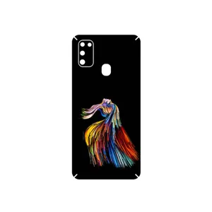 MAHOOT Rainbow Hair Digital Art Cover Sticker for Samsung Galaxy M21