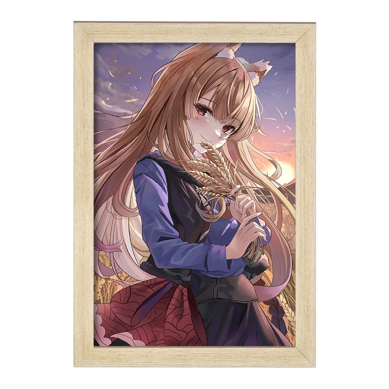 تابلو خندالو مدل هولو انیمه ادویه و گرگ کد 36115