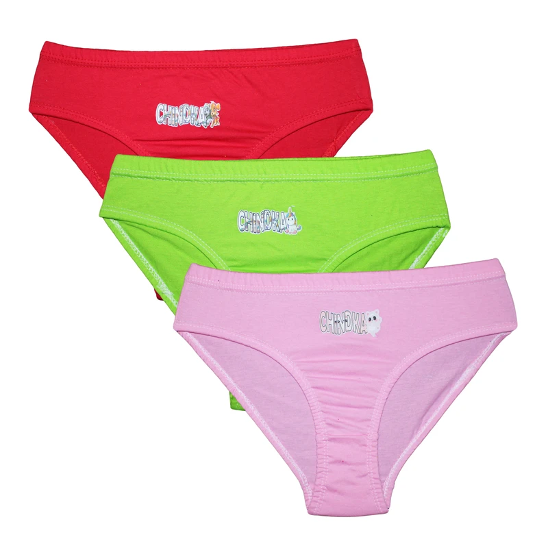 شورت اسلیپ دخترانه چیندکا مدل سوپر پنبه کد 1001 مجموعه 3 عددی