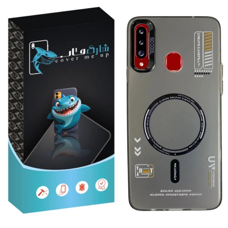 کاور شارک قاب مدل SO COOL طرح UV مناسب برای گوشی موبایل سامسونگ Galaxy A20s