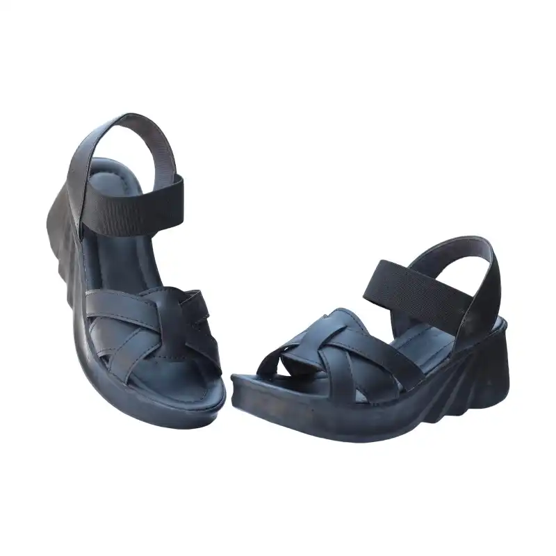 صندل زنانه مدل لژدار آیهان رنگ مشکی