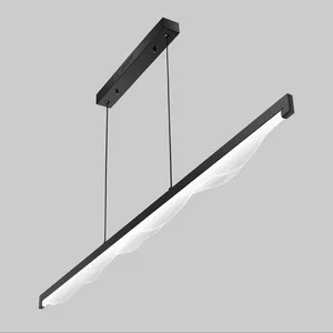 لوستر سقفی مدل آویز خطی موجی مدرن