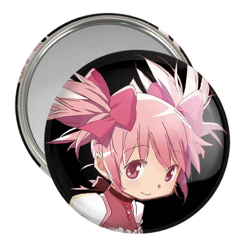 آینه جیبی خندالو مدل مادوکا کانام انیمه مادوکا مجیکا Madoka Magica  کد 18402