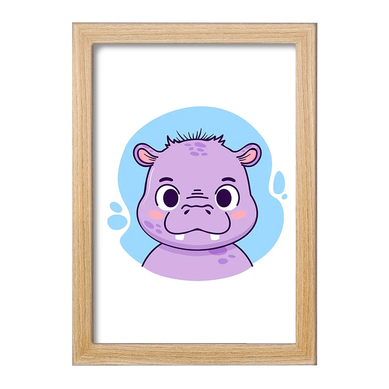 تابلو خندالو مدل اسب آبی حیوانات بامزه کد 37144