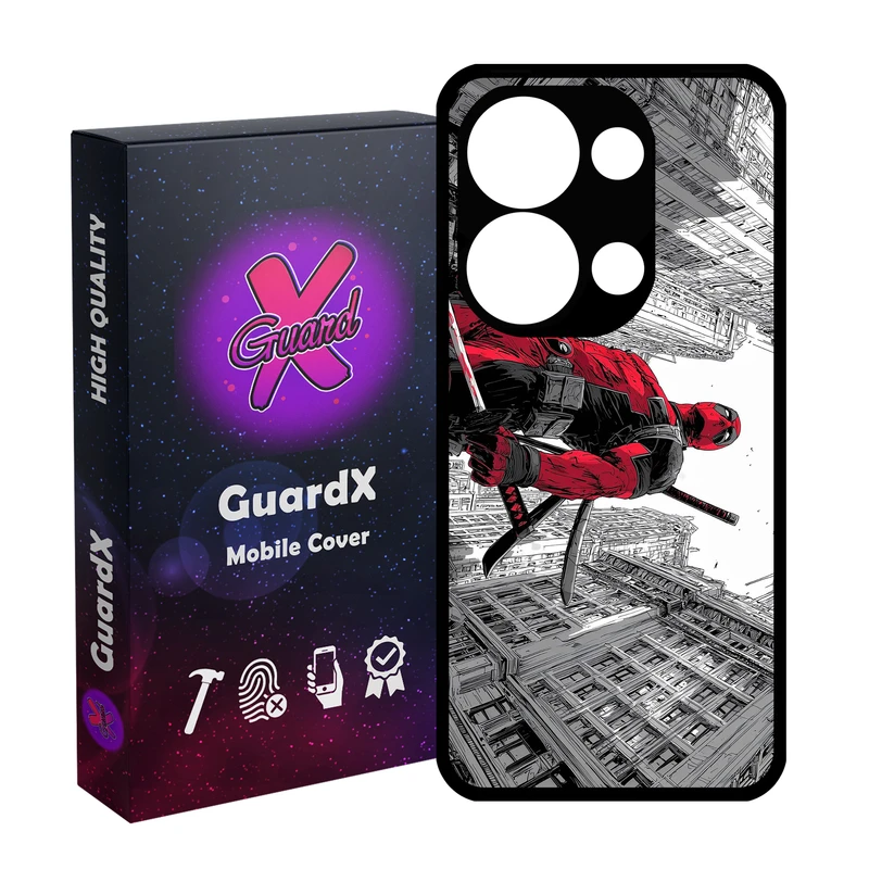 کاور گارد ایکس طرح Deadpool مدل 11081 مناسب برای گوشی موبایل شیائومی Redmi Note 13 Pro 4G / Poco M6 Pro 4G