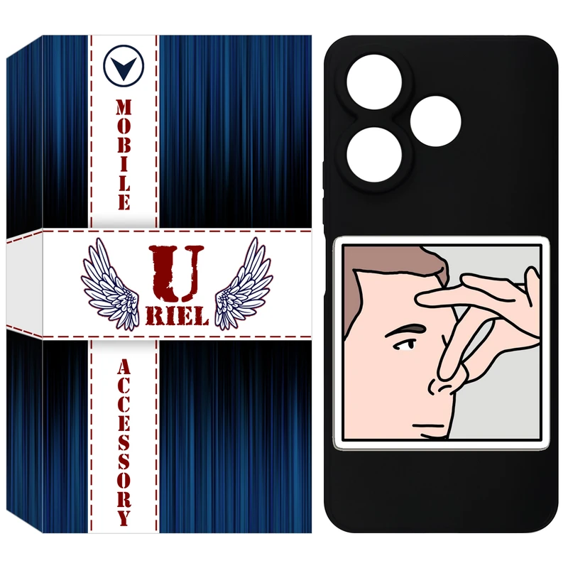 کاور یوریل مدل KSH کد 87 طرح دماغ مناسب برای گوشی موبایل شیائومی Redmi 13 4G / 13 5G / Poco M6 4G