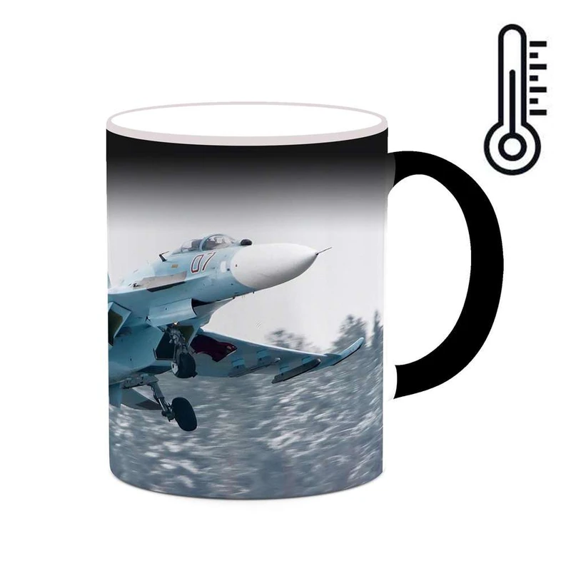 ماگ حرارتی کاکتی مدل هواپیمای جنگنده کد mgh20347