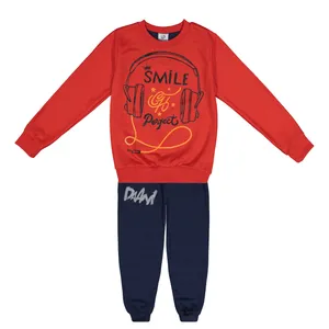 ست سویشرت و شلوار پسرانه  بانالی مدل اسمیل کد 3583