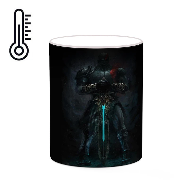 ماگ حرارتی کاکتی طرح گاد آف وار God Of War مدل mgh41011