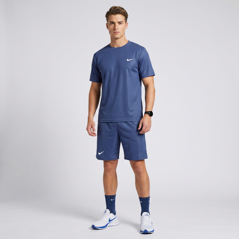 ست تی‌شرت آستین کوتاه و شلوارک ورزشی مردانه مدل Prime Active _Set59